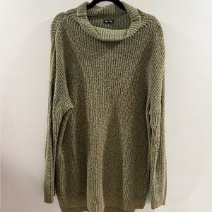 Tildon Green and Tan Knit Sweater